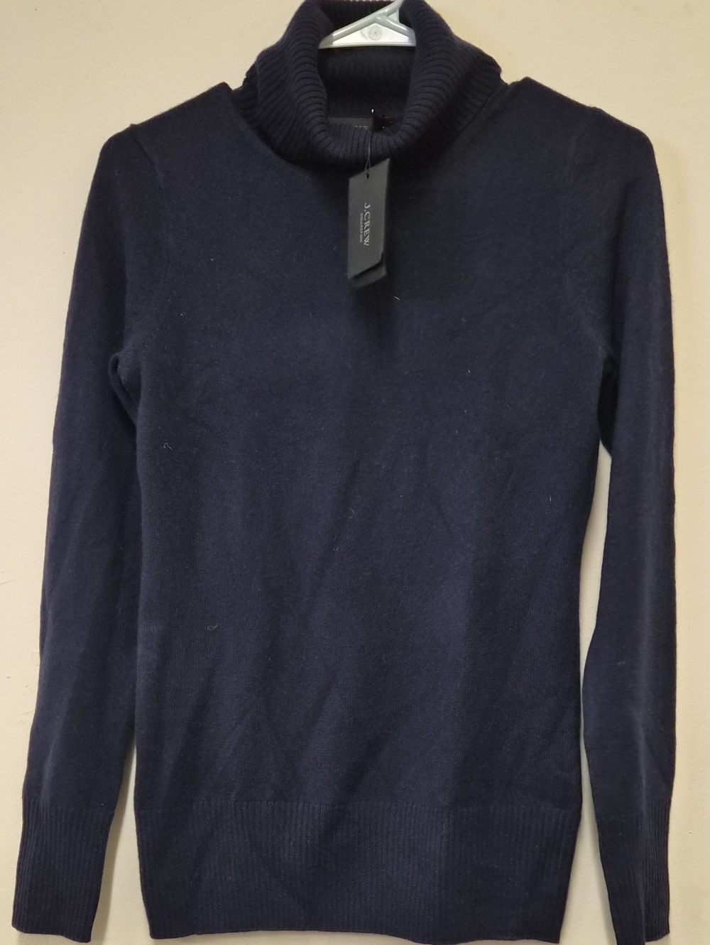 J. Crew Navy Cowl Neck Sweater Size S